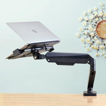 Adjustable Spring Monitor Stand | Single Screen (Clamp & Grommet Mount)
