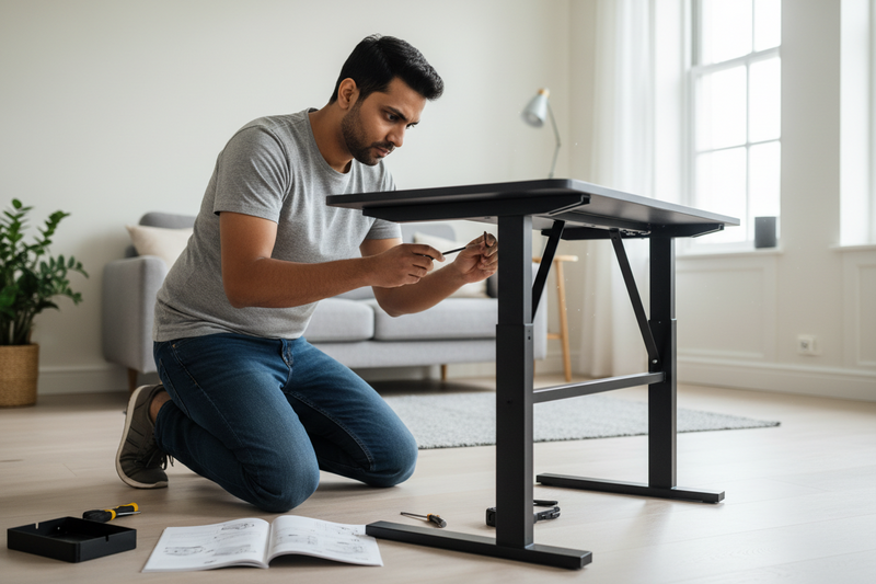 How to Set Up a Height Adjustable Desk Frame at Home in India