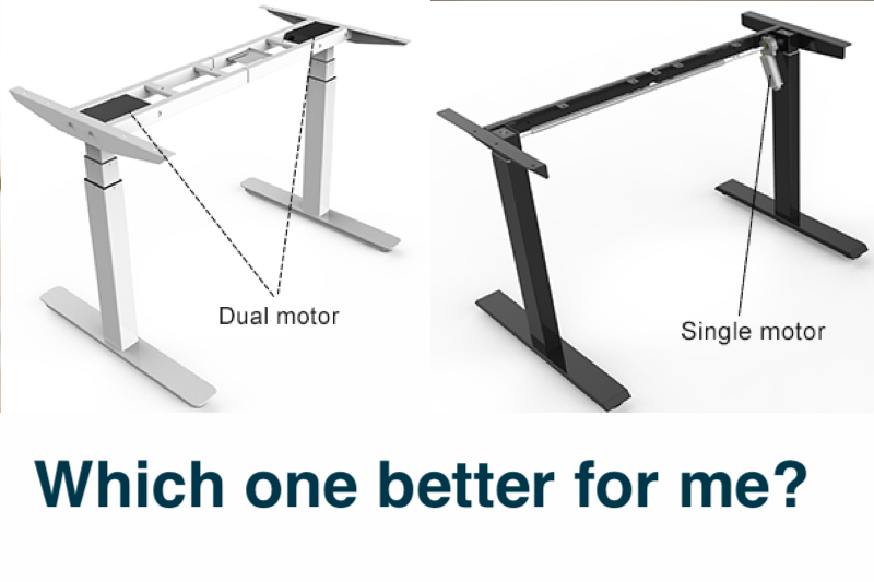 Single Motor vs Dual Motor Desk Frame — Which Is Right for You?