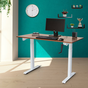 Manual Standing Desk in a room