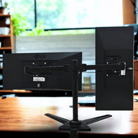 T200 Dual Monitor Stand for 13''-32'' Screens | Adjustable Ergonomic Stand with Clamp & Grommet | VESA Compatible Desk Mount for Office & Home