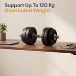 Table Top for Office, Study & Standing Desk – 25mm Pre-Laminated Engineered Wood, Matte Scratch & Spill Resistant, Load up to 120 kg, Suitable Frames – 48x30 inch, Walnut