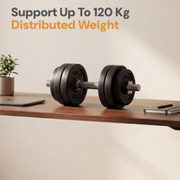 Table Top for Office, Study & Standing Desk – 25mm Pre-Laminated Engineered Wood, Matte Scratch & Spill Resistant, Load up to 120 kg, Suitable Frames – 48x30 inch, Walnut