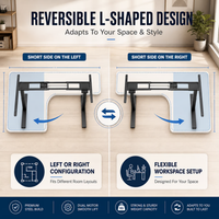 Dual Motor - L Shape Electric Height Adjustable Frame