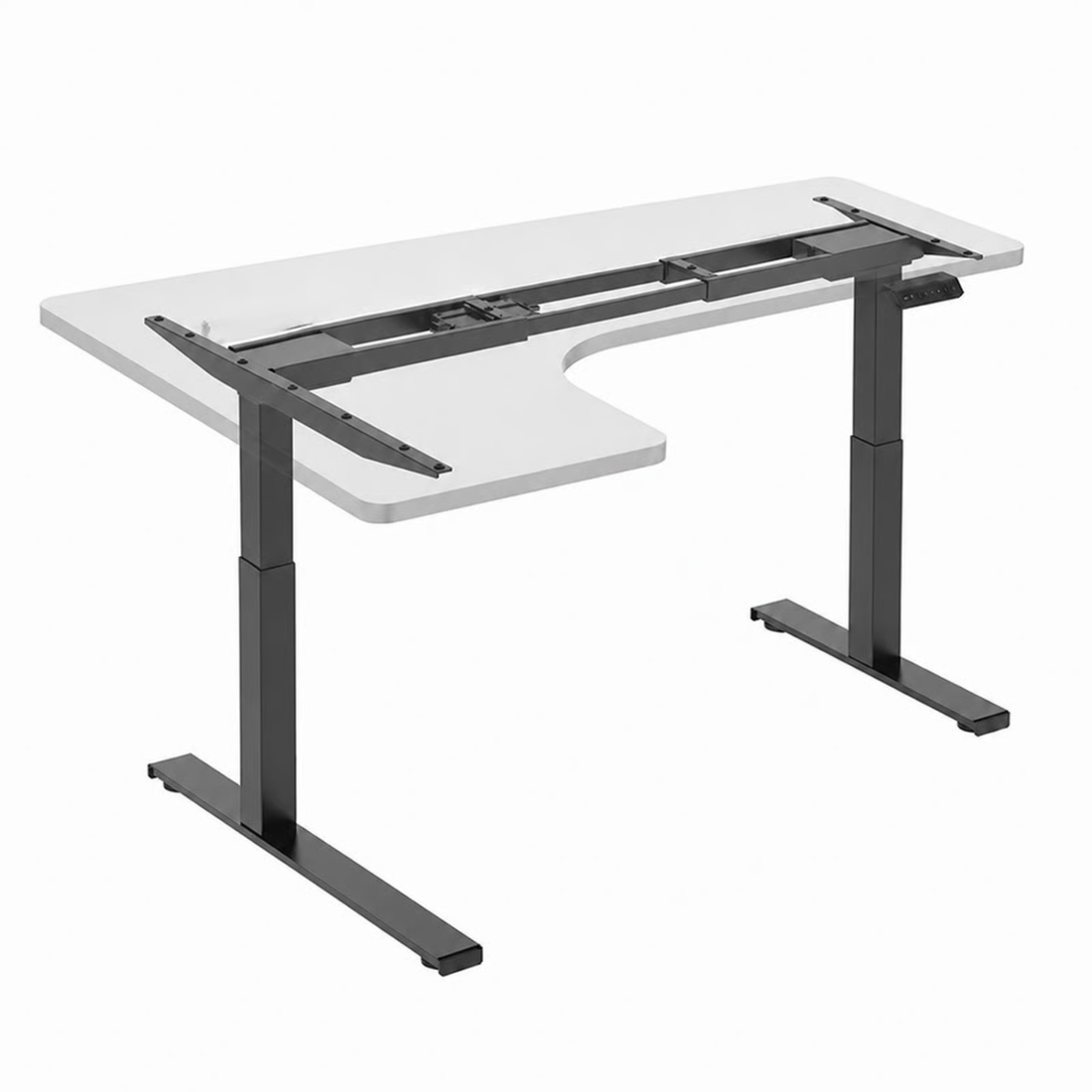 Yoodesk Dual Motor L Shape Electric Height Adjustable Desk Frame