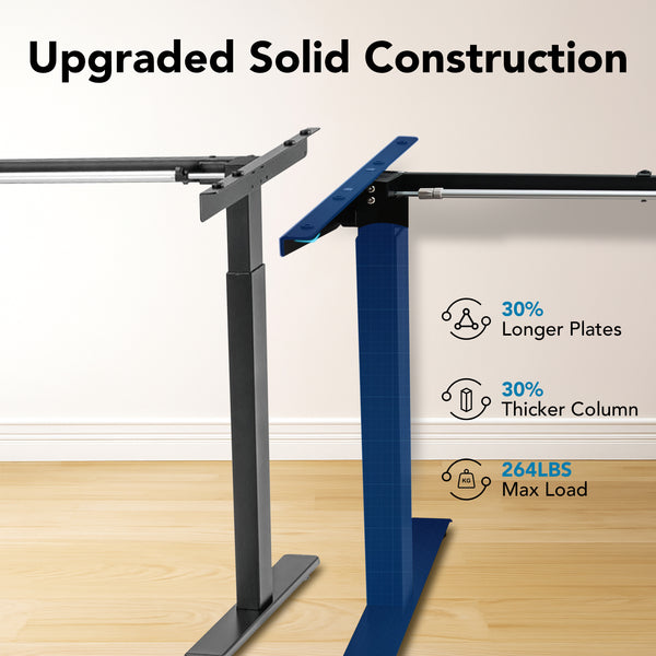 Yoodesk Lite height adjustable desk frame with upgraded solid construction