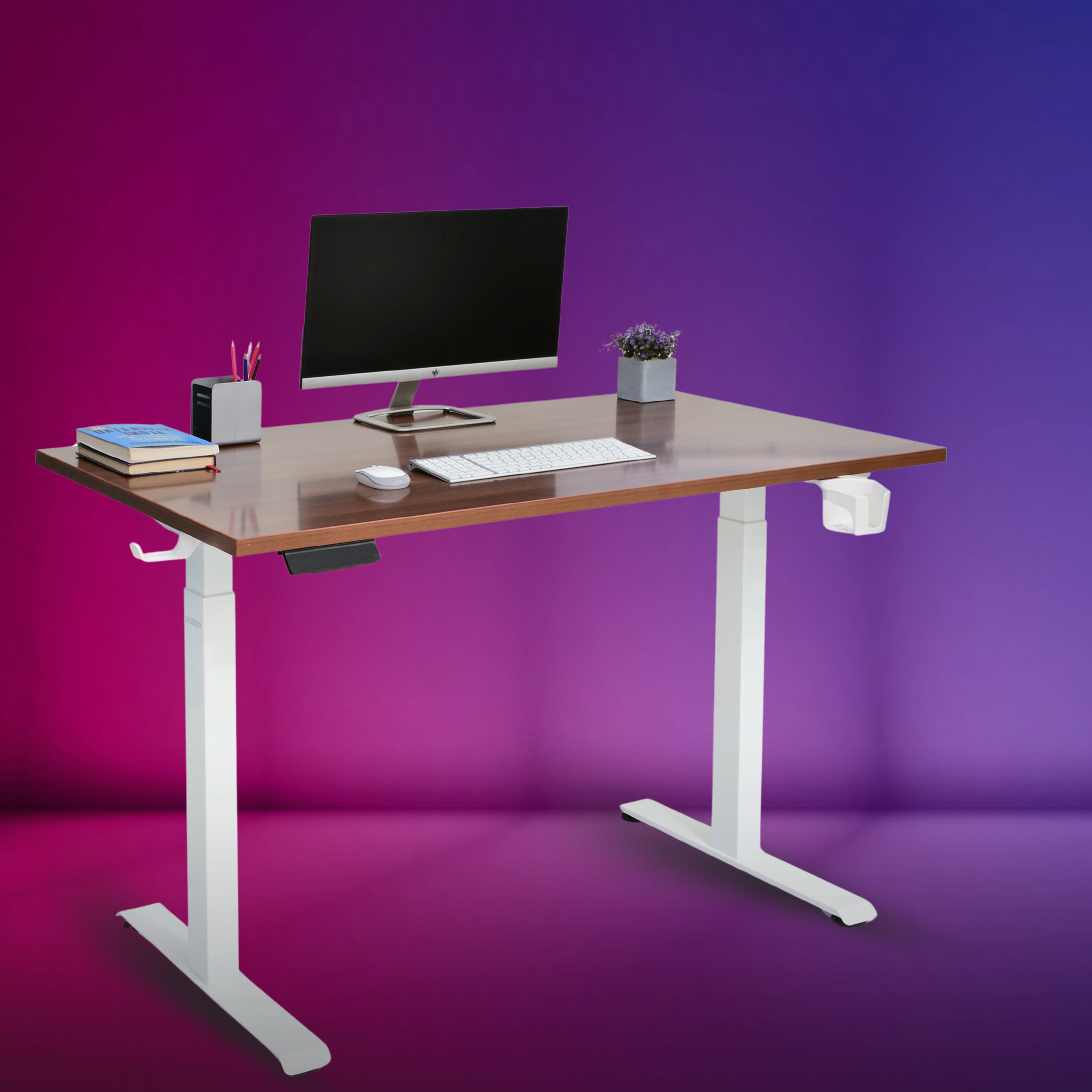 Yoodesk Pro Series black dual motor 2-stage height adjustable standing desk