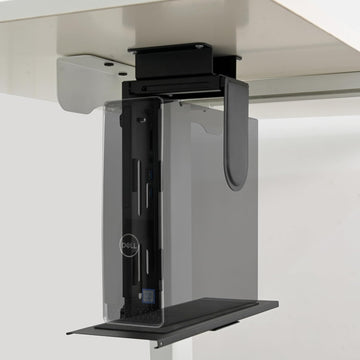 YooDesk under desk CPU holder mounting a desktop computer tower